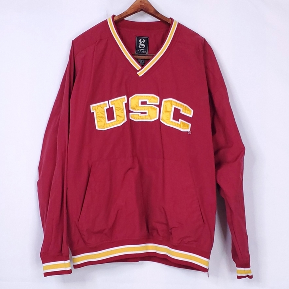 Usc V Neck Windbreaker Pullover Jacket 